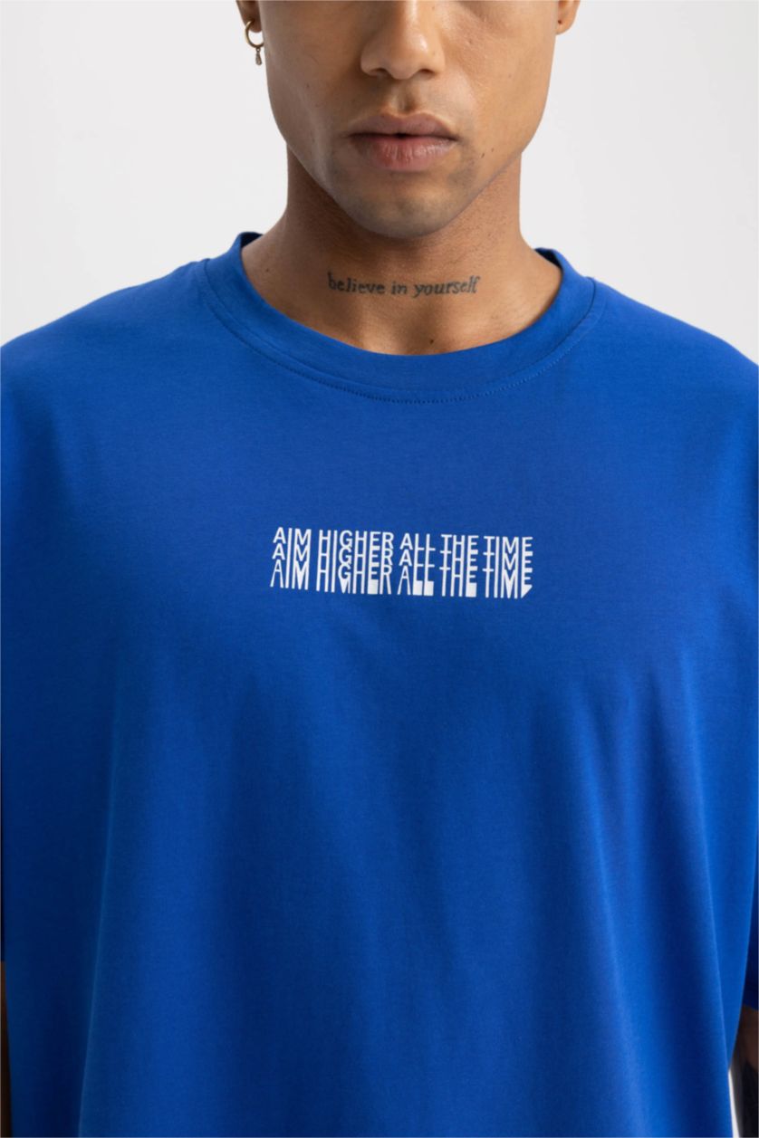 Erkek Royal Oversıze Kısa Kollu Tişört