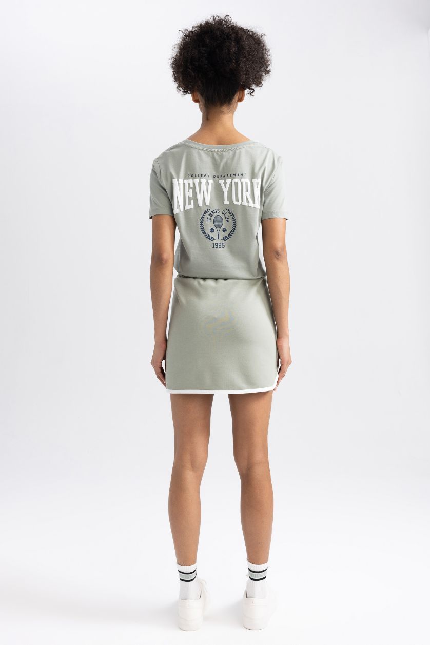 Kadın Mint DeFactoFit Mini Tenis Eteği