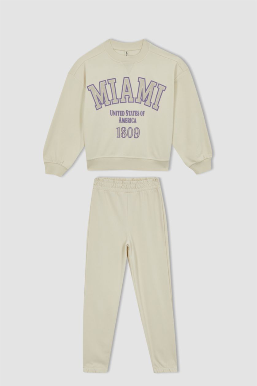 GIRLS & TEENS Light Stone 2 piece Jogger Standard Fit Set