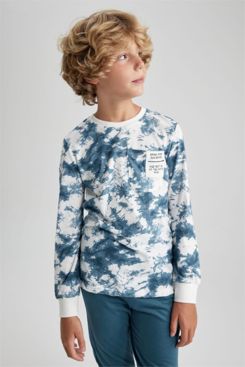 GARÇONS Blanc Ensemble Pyjama imprimé pour Garçon