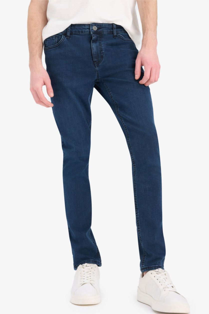 MAN Blue Black Pedro Slim Fit Normal Waist Jeans