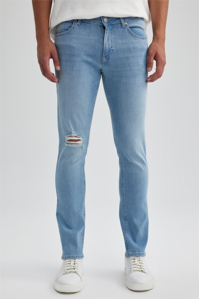 HOMME BLEU Clair Carlo Skinny Fit Trousers