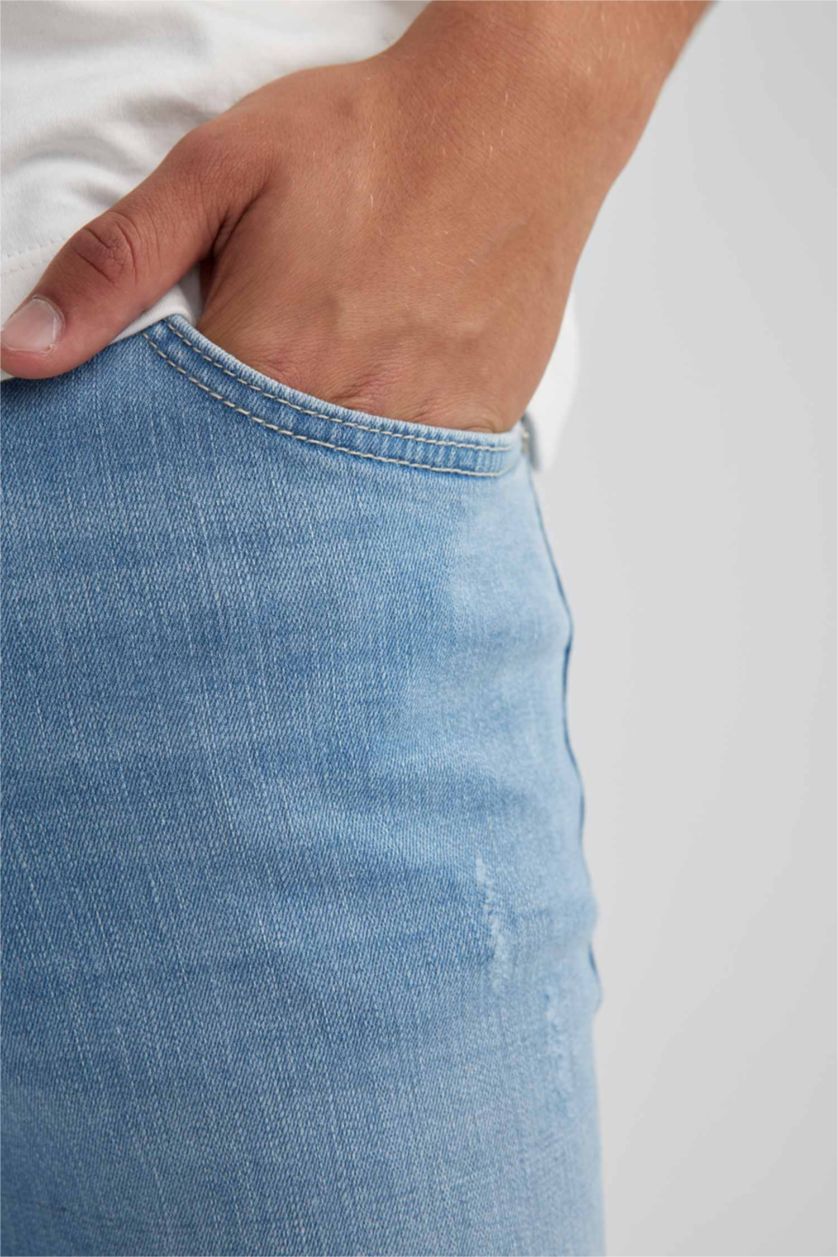 HOMME BLEU Clair Carlo Skinny Fit Trousers