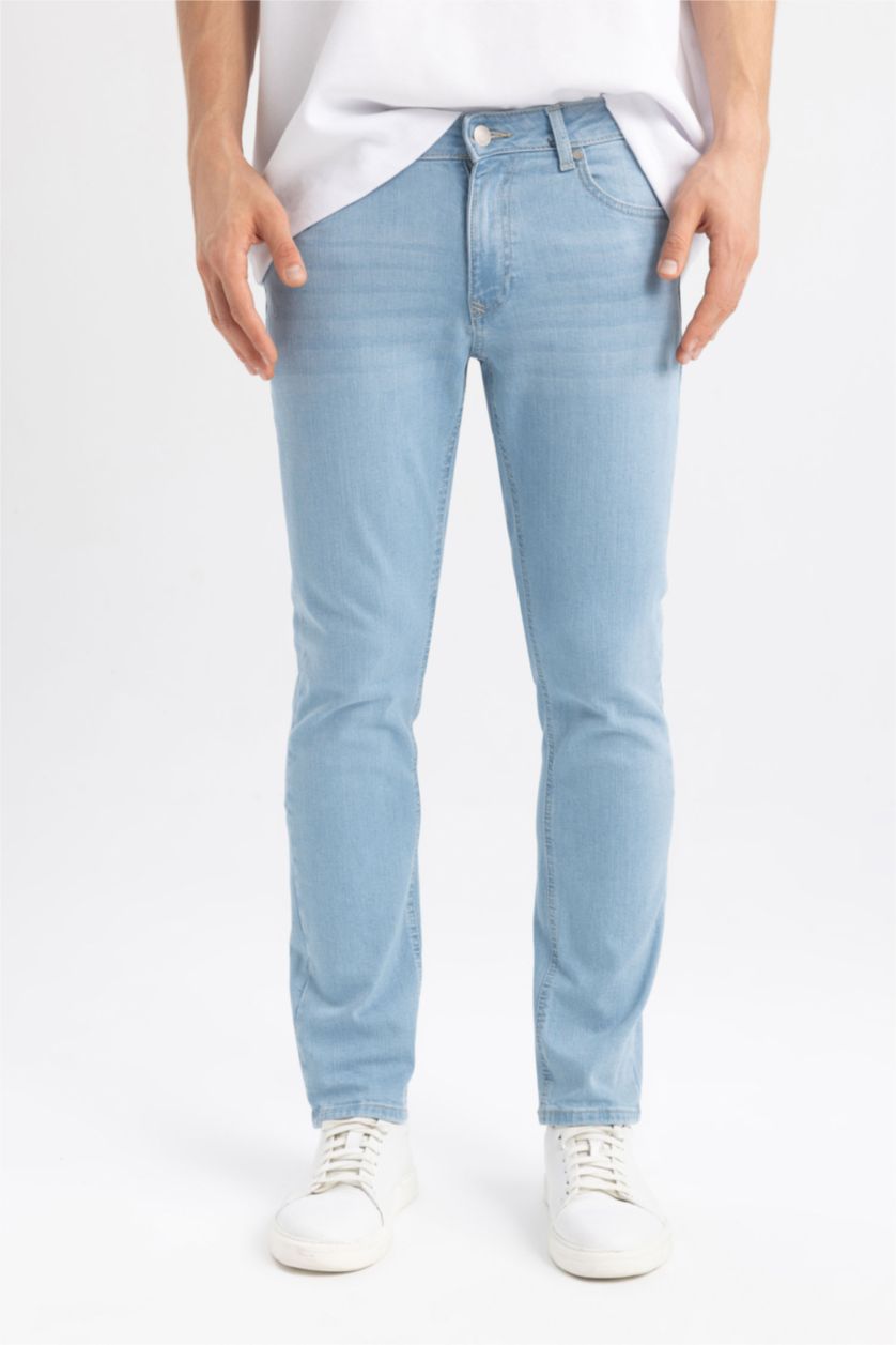 HOMME BLEU Clair Pantalon Jean Pedro Coupe Slim