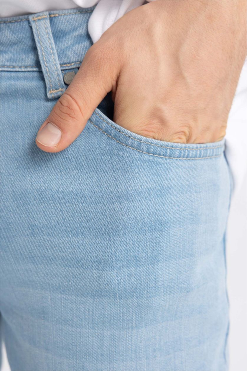 HOMME BLEU Clair Pantalon Jean Pedro Coupe Slim