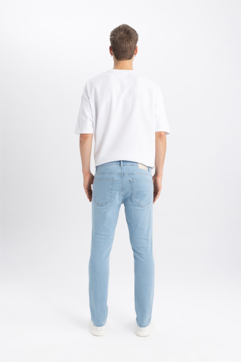 HOMME BLEU Clair Pantalon Jean Pedro Coupe Slim