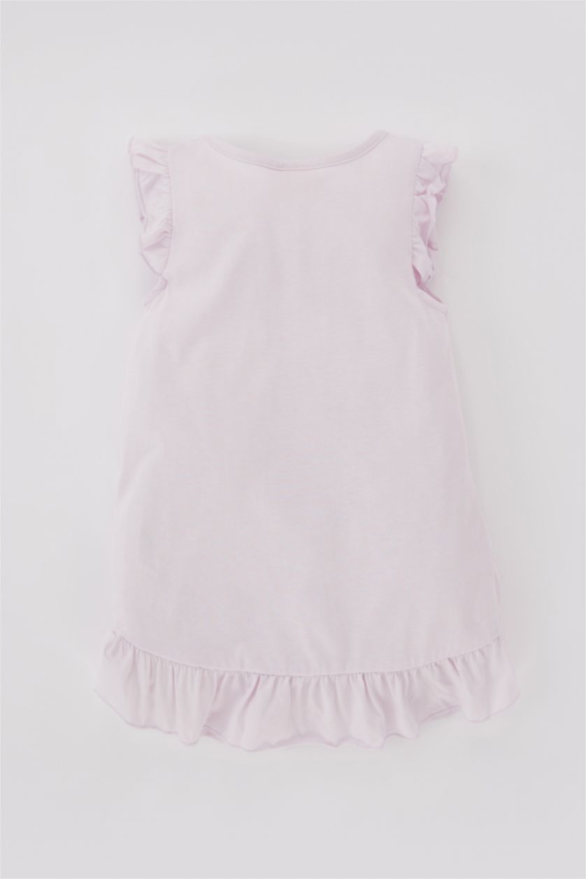 طفلة صغيرة زهري فستان بناتي بدون أكمام برسمة بنت