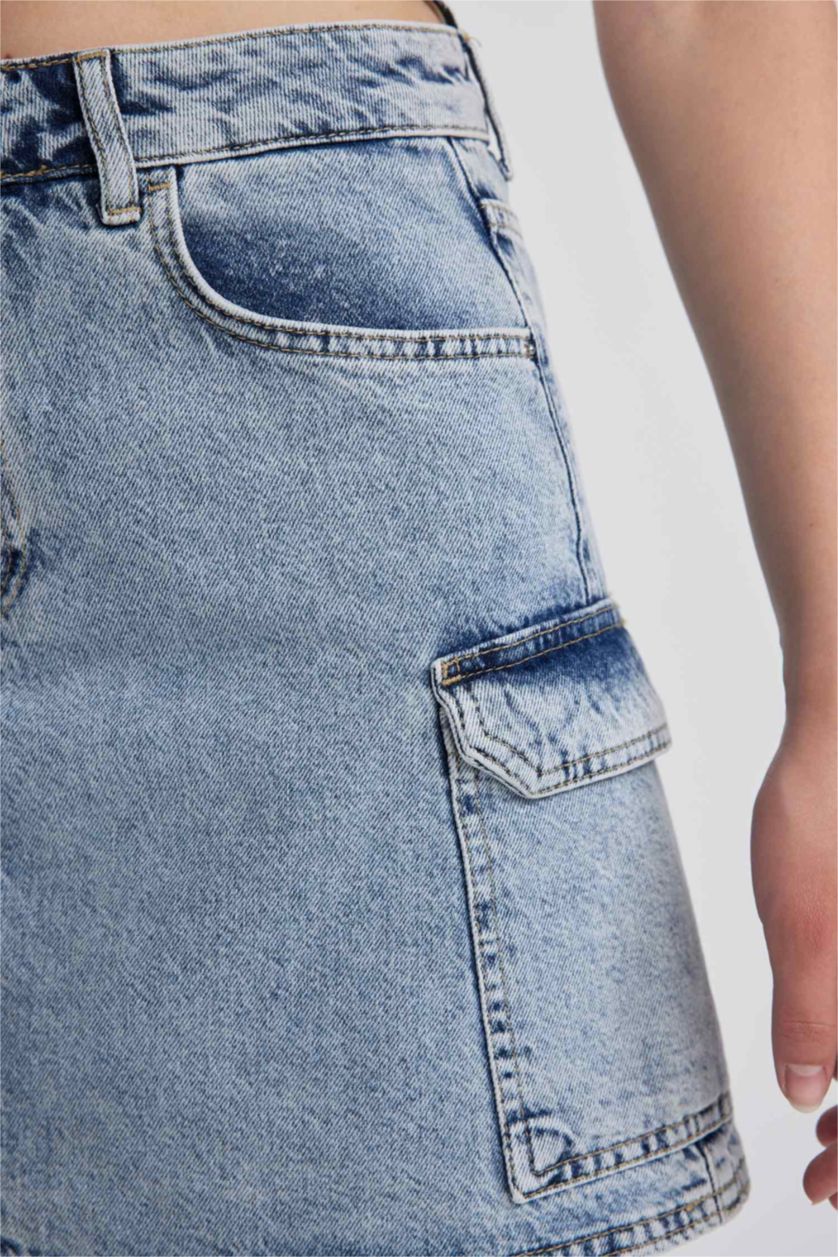 FEMME BLEU Clair Jupe Jean