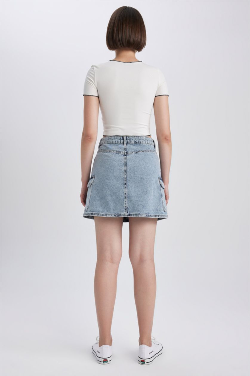 FEMME BLEU Clair Jupe Jean