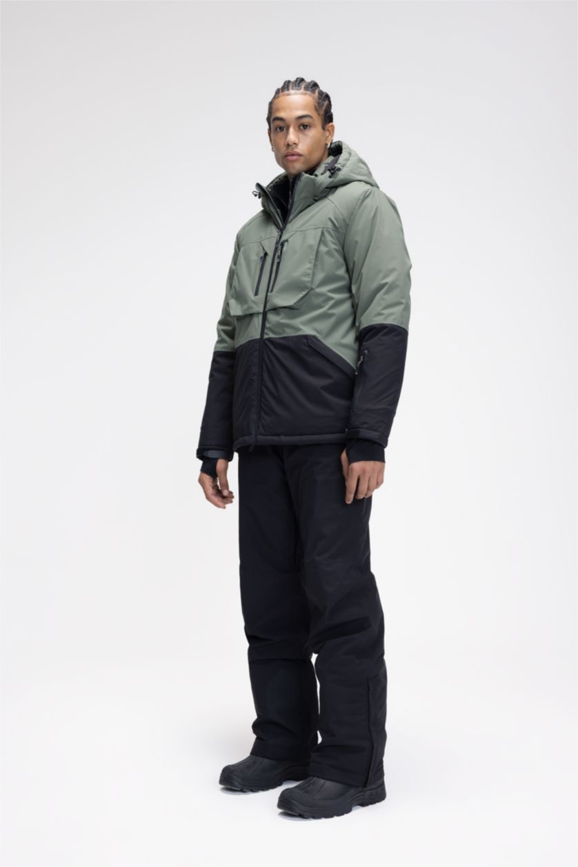 Man Light Khaki Water Repellent Zipper