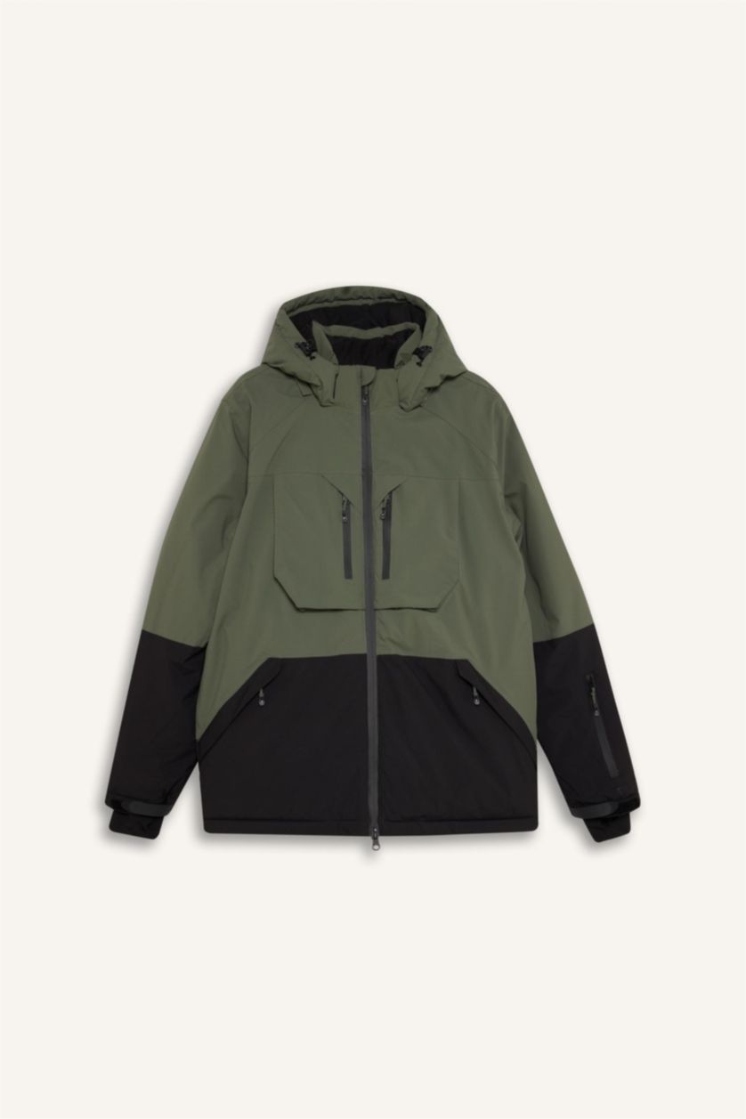 Man Light Khaki Water Repellent Zipper