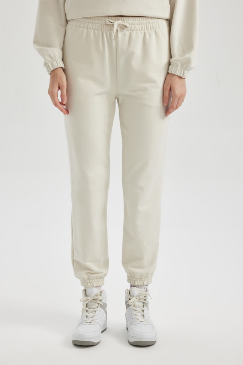 WOMAN Stone DeFactoFit Standard Fit Pocketed Jogger Leg Standard Sweatpants