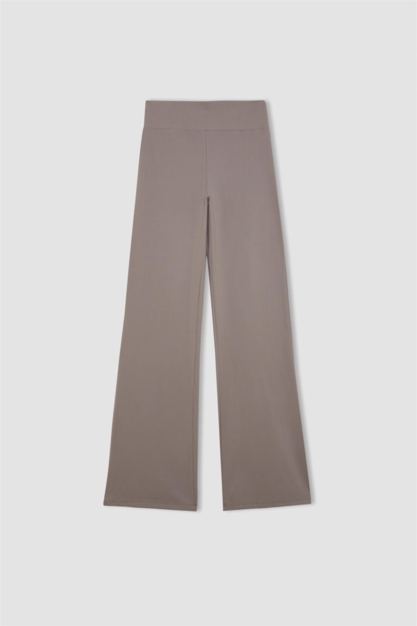 Kadın Vizon Beli Saran Wıde Leg Pantolon