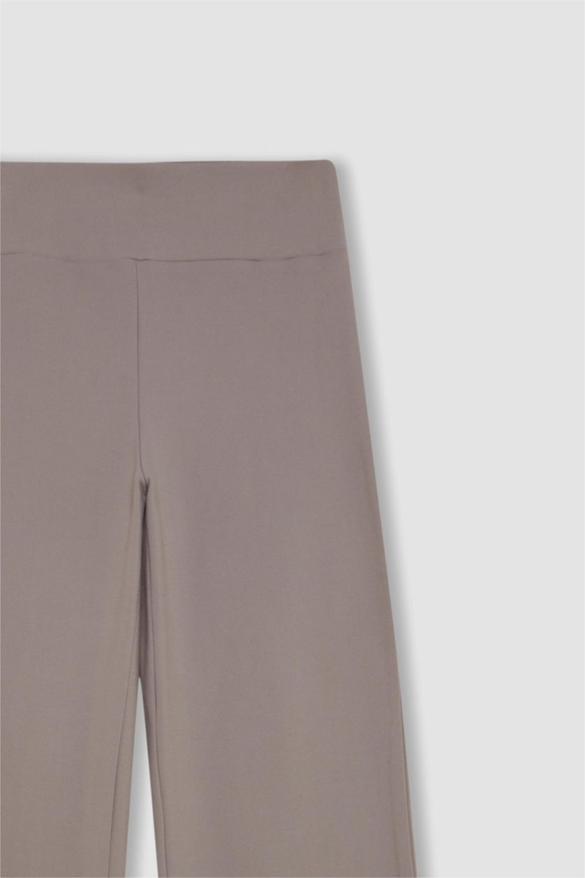 Kadın Vizon Beli Saran Wıde Leg Pantolon