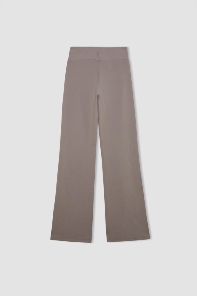 Kadın Vizon Beli Saran Wıde Leg Pantolon