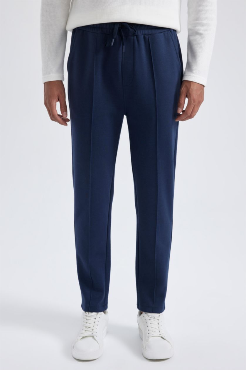 HOMME Marin Pantalon Coupe Slim