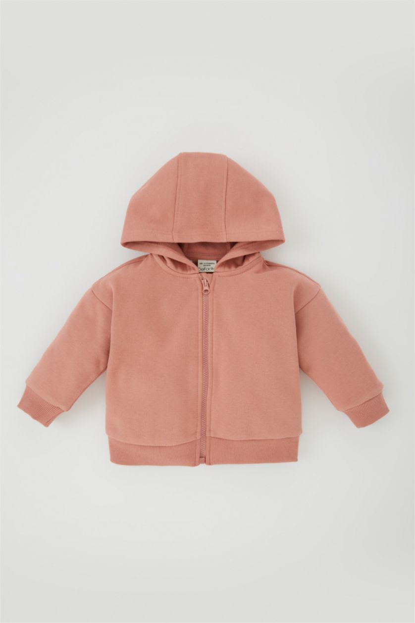 BABY GIRL Rose Regular Fit Hooded Cardigan