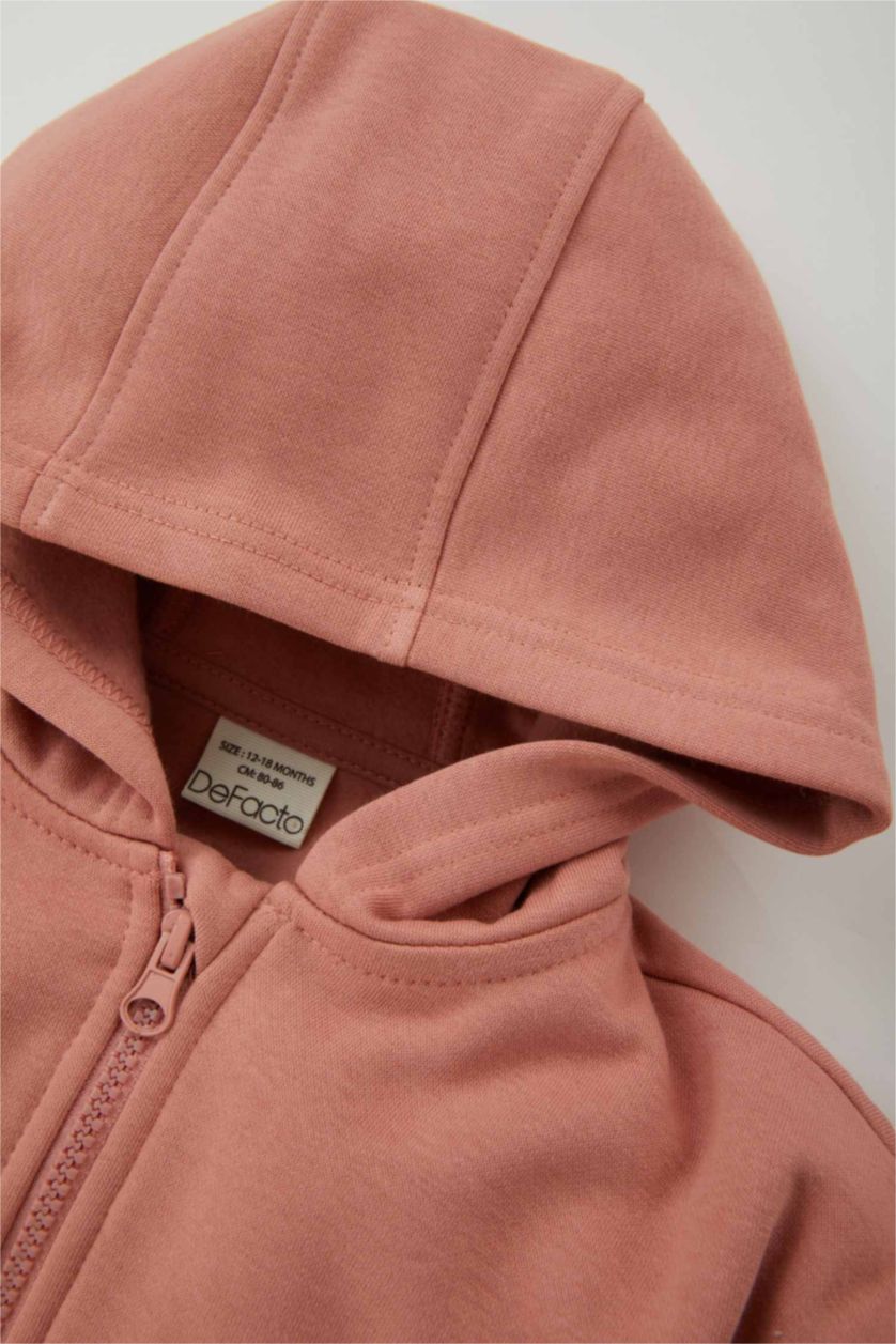 BABY GIRL Rose Regular Fit Hooded Cardigan