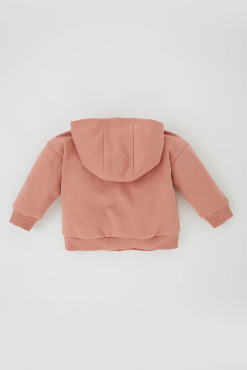 BABY GIRL Rose Regular Fit Hooded Cardigan