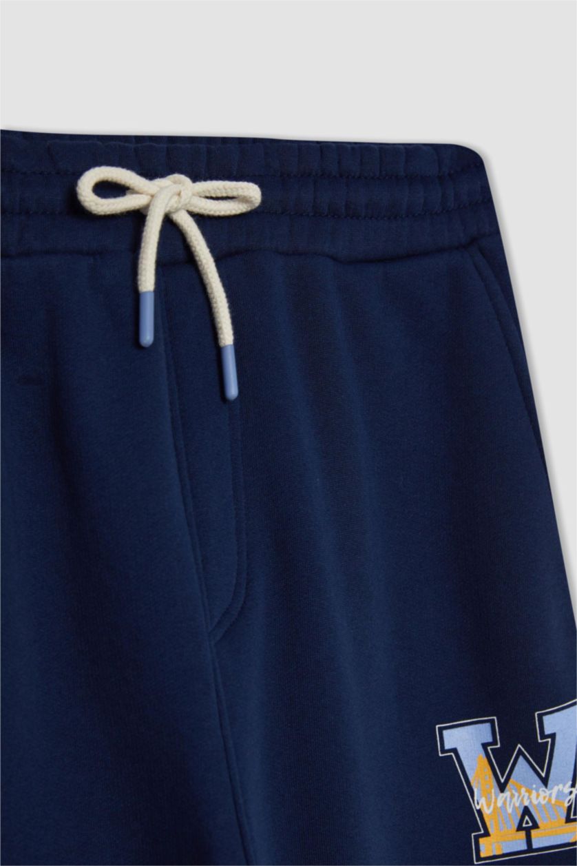 MAN NAVY DeFactoFit Standard Fit NBA Golden State Warriors Licensed Jogger