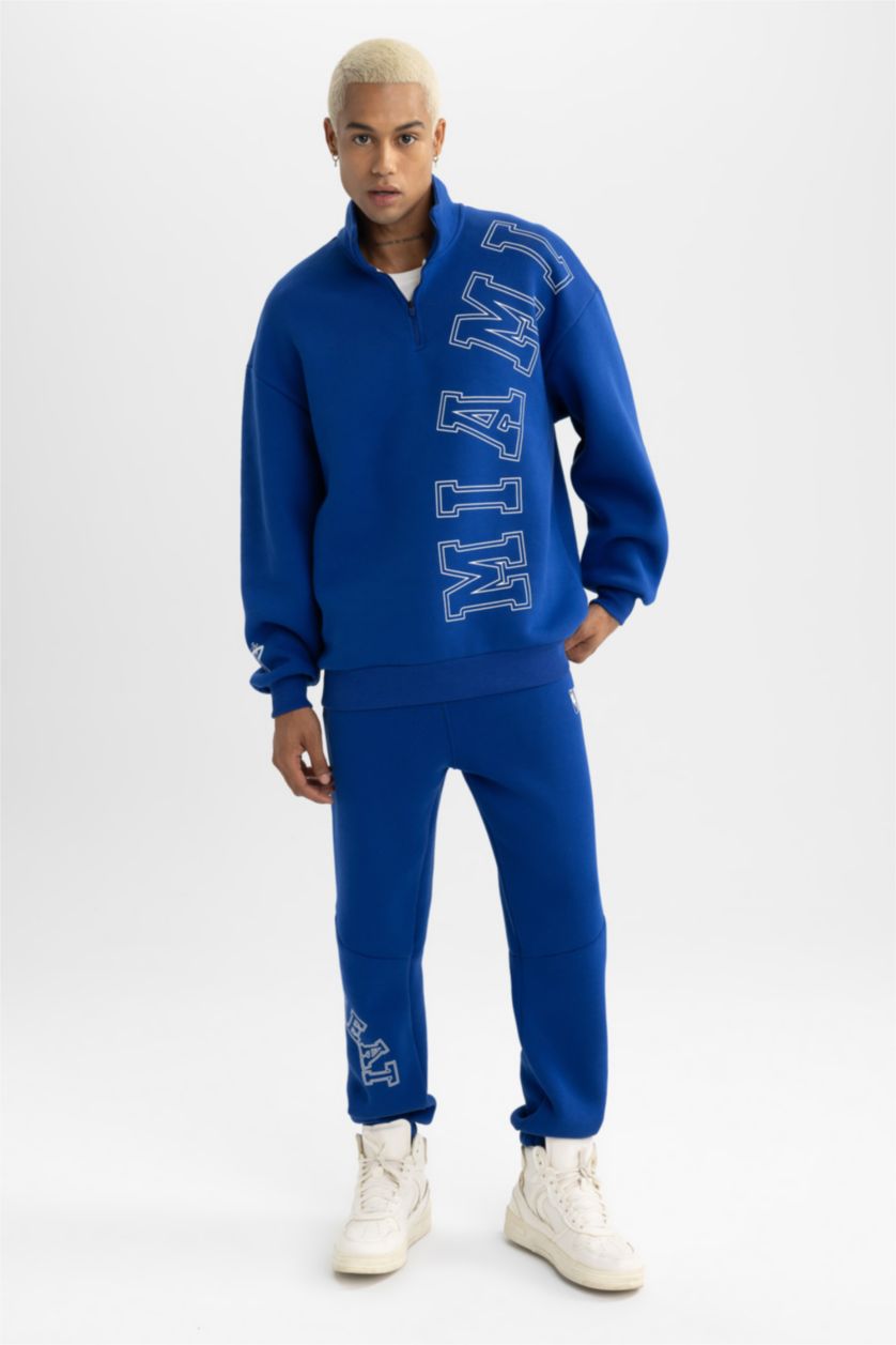 MAN Sax DeFactoFit Standard Fit NBA Miami Heat Licensed Jogger Sweatpants