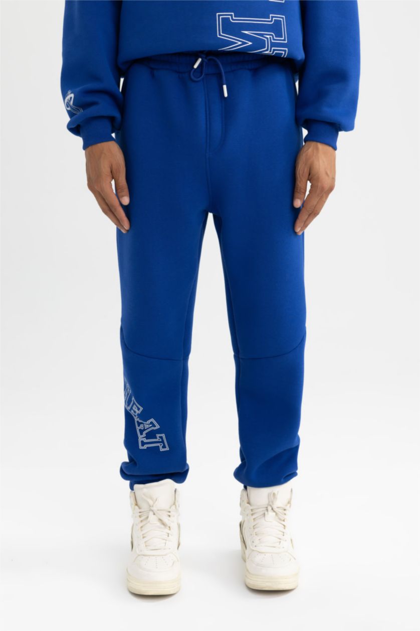 MAN Sax DeFactoFit Standard Fit NBA Miami Heat Licensed Jogger Sweatpants