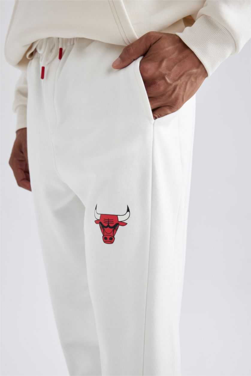 رجالي بيج فاتح بنطلون سويت بانتس جوجر قصة عادية