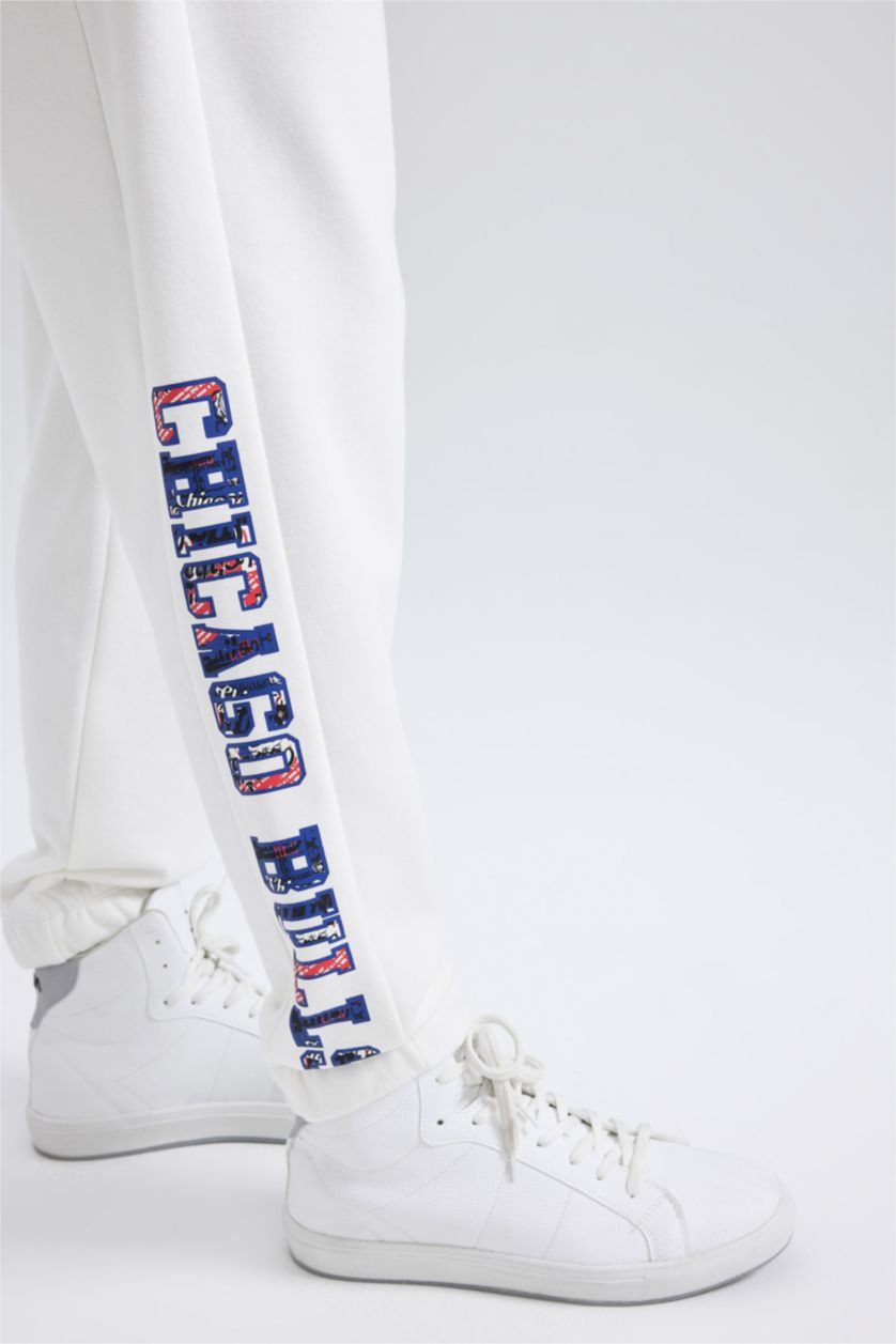 رجالي بيج فاتح بنطلون سويت بانتس جوجر قصة عادية