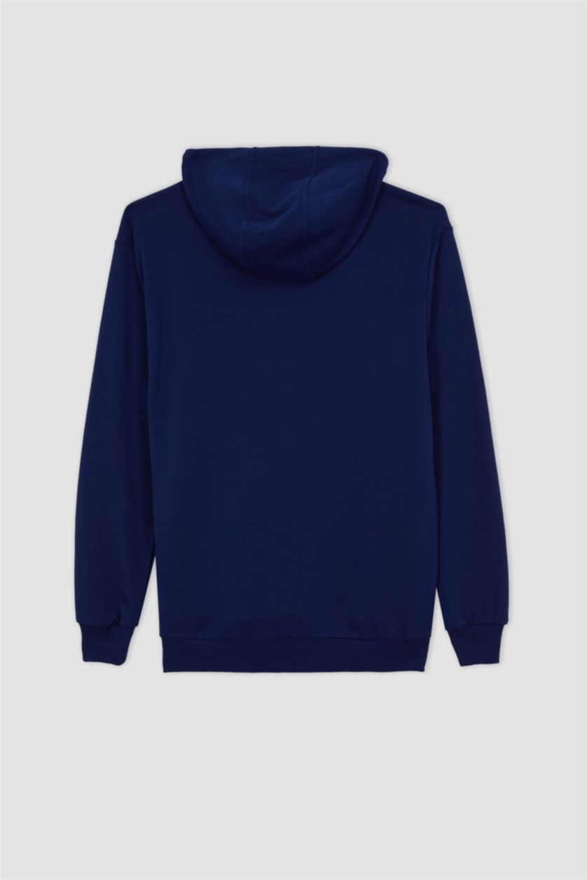 رجالي كحلي سويت شيرت قصة عادية بكابيشون من NBA