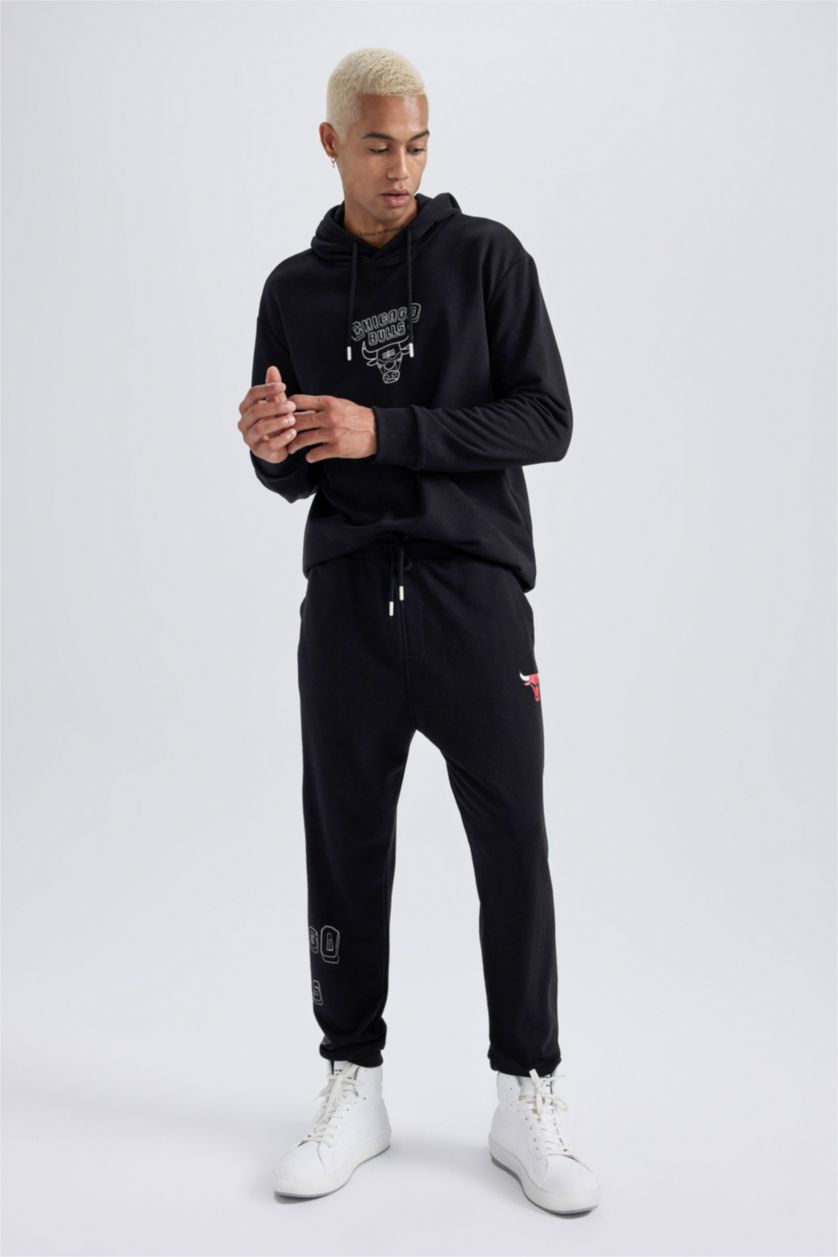 Erkek Siyah Standart Fıt Jogger