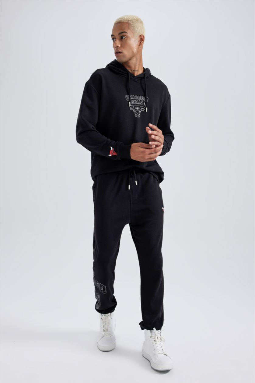 Erkek Siyah Standart Fıt Jogger