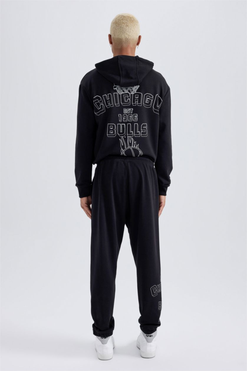 Erkek Siyah Standart Fıt Jogger