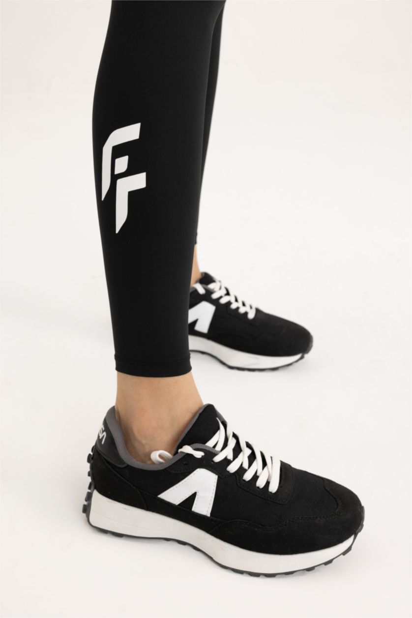 نساء أسود Normal Waist Leggings