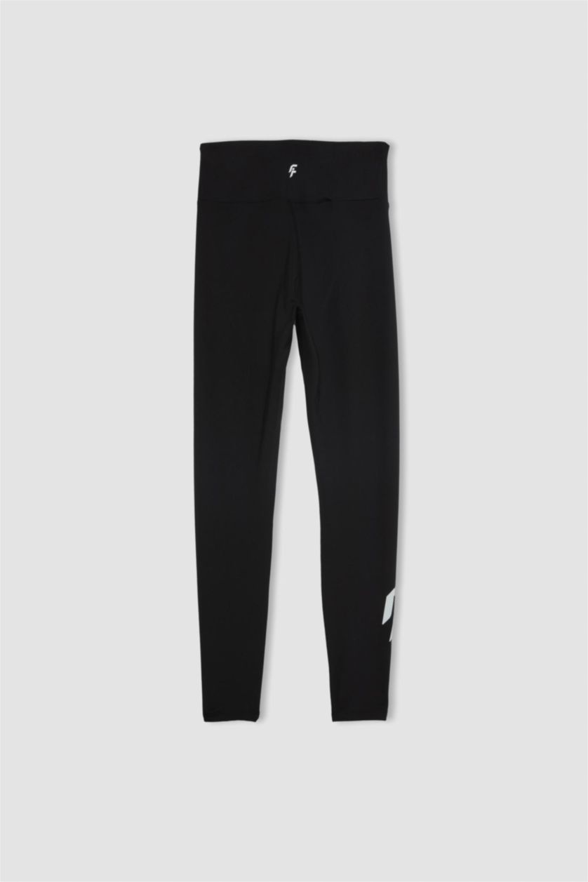 نساء أسود Normal Waist Leggings