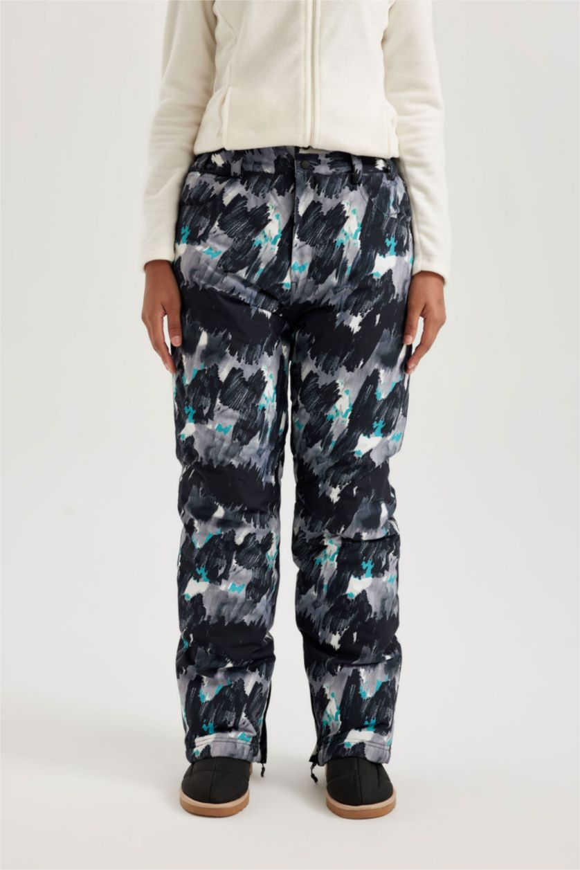 WOMAN Black Regular Fit Waterproof Trousers