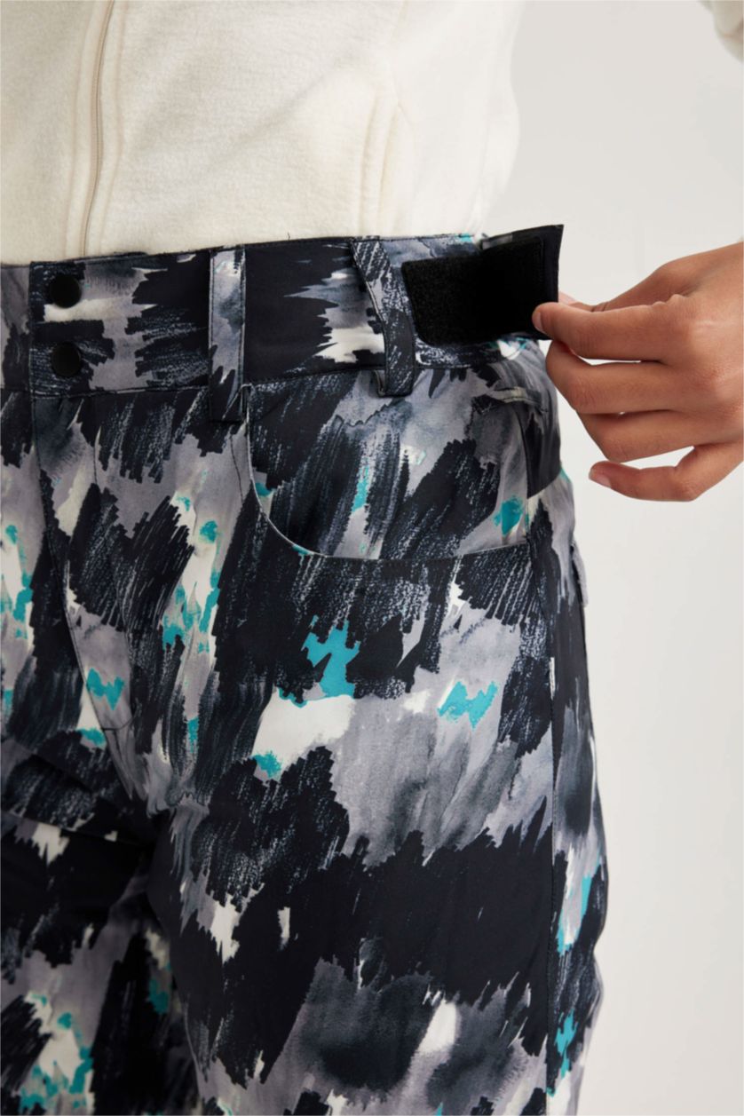 WOMAN Black Regular Fit Waterproof Trousers