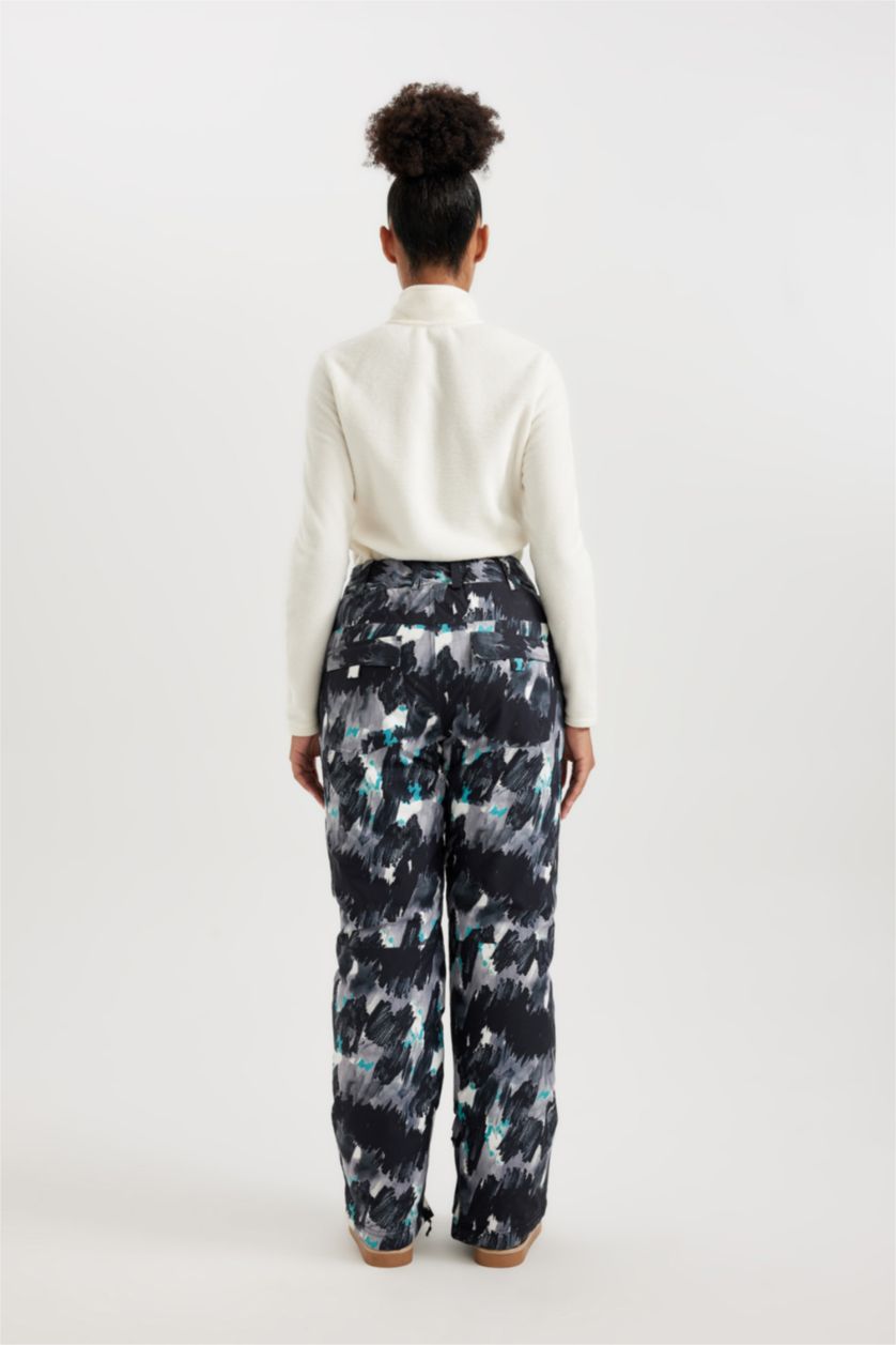 WOMAN Black Regular Fit Waterproof Trousers