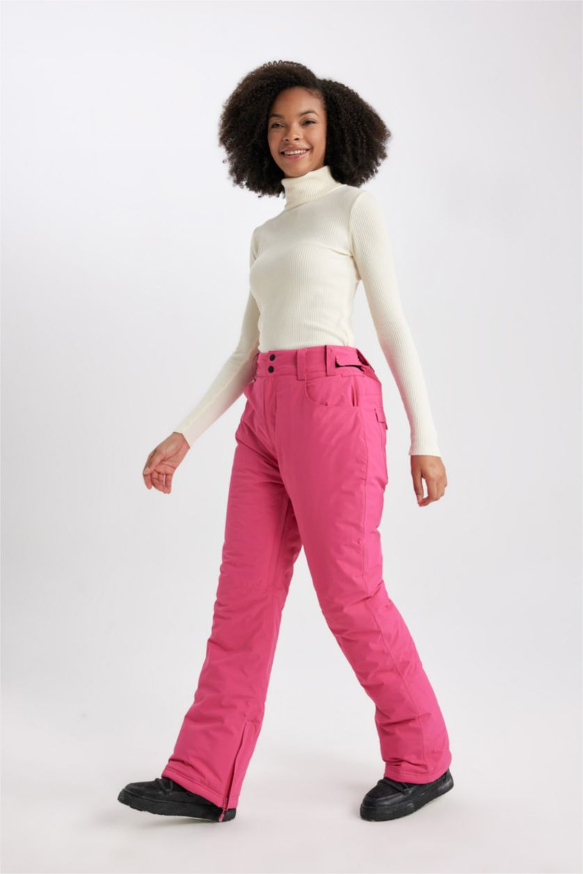 Woman Fushsia DeFactoFit Regular Fit Ski Trousers
