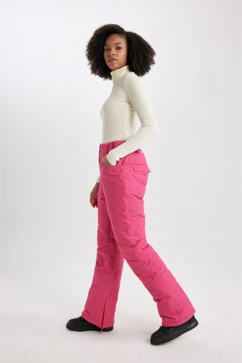 Woman Fushsia DeFactoFit Regular Fit Ski Trousers