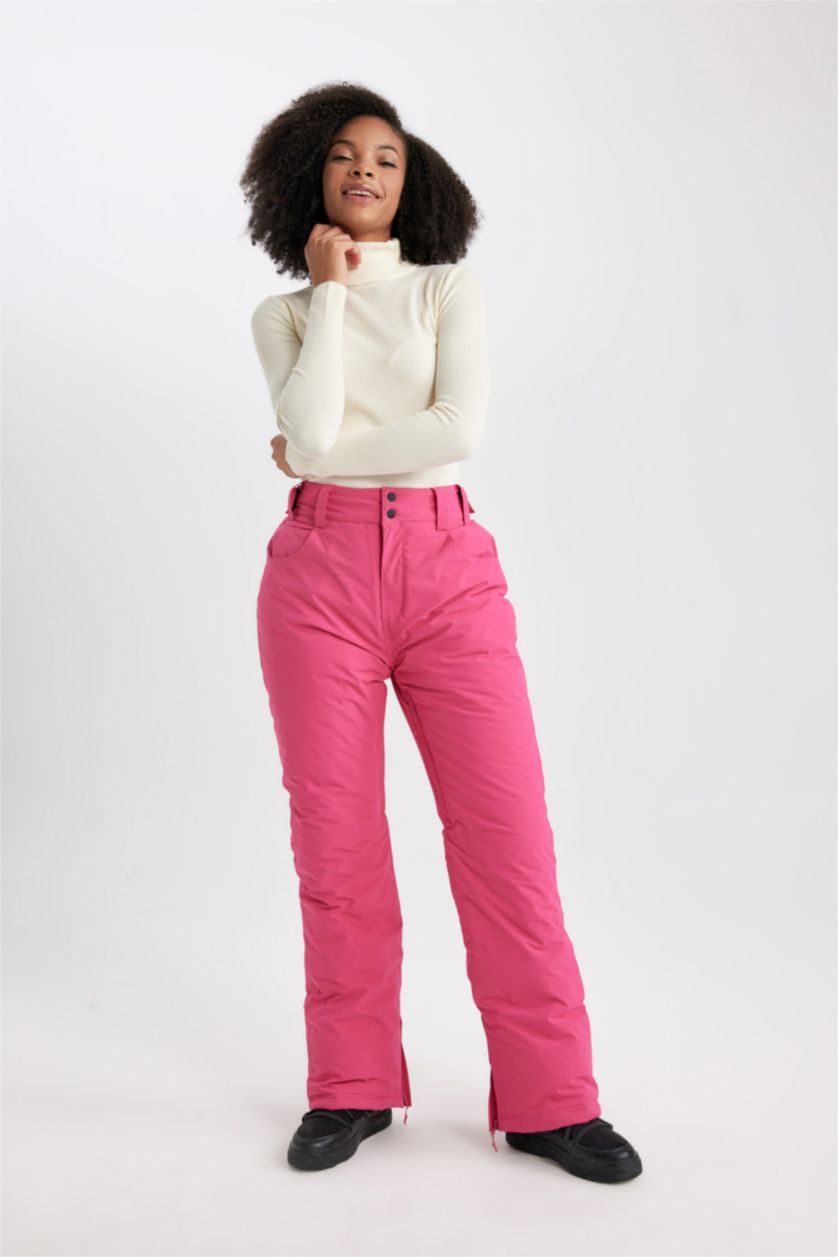 Woman Fushsia DeFactoFit Regular Fit Ski Trousers