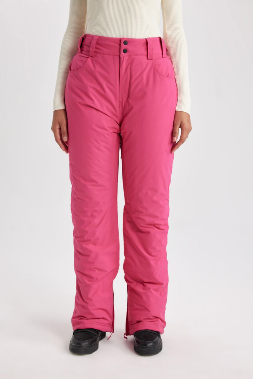 Woman Fushsia DeFactoFit Regular Fit Ski Trousers