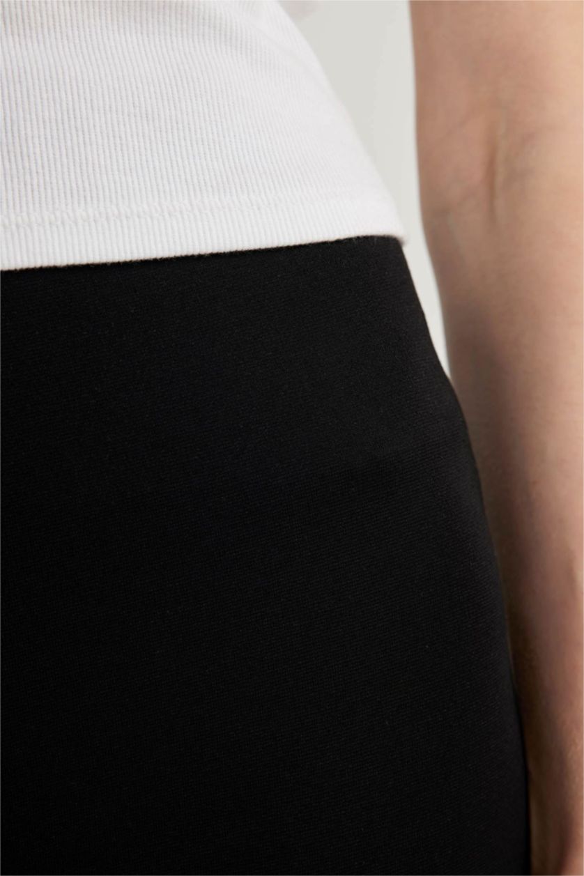 Kadın Siyah Yüksek Bel Tayt