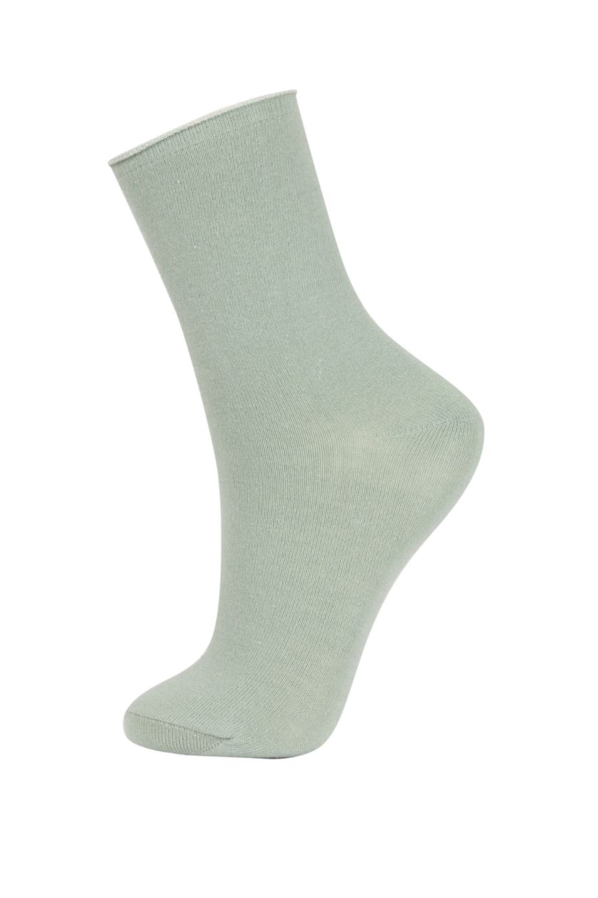 Kadın Karma Kadın 3'lü Pamuklu Uzun Çorap