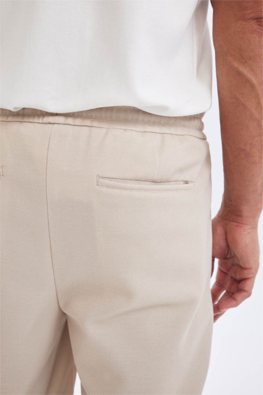 MAN Beige Pique Bermuda Shorts