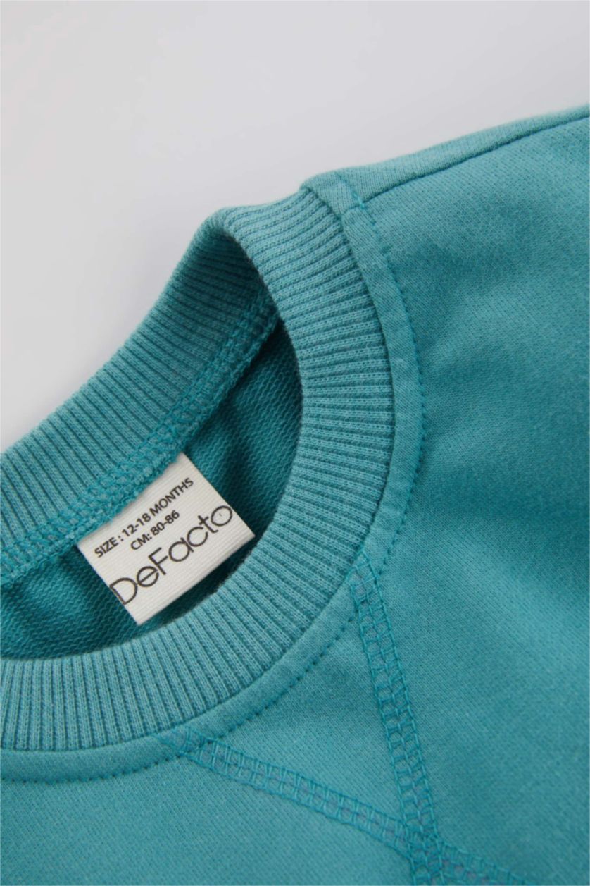 BABY GIRL Green 2 piece Regular Fit Crew Neck Set