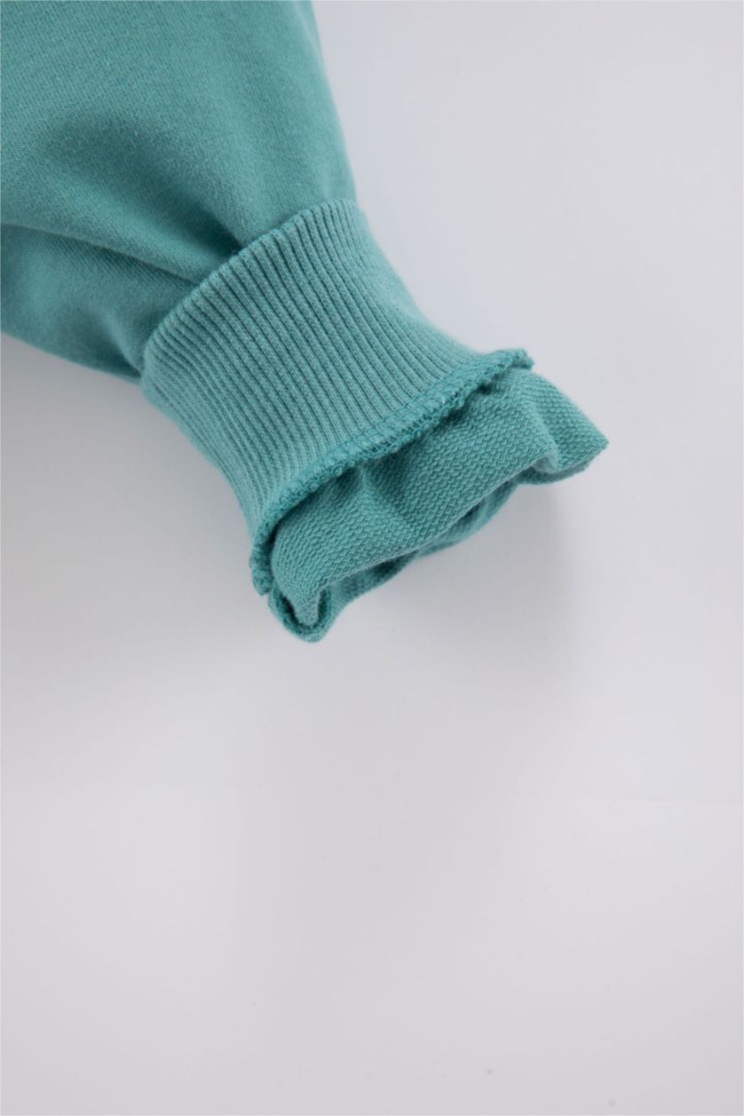 BABY GIRL Green 2 piece Regular Fit Crew Neck Set