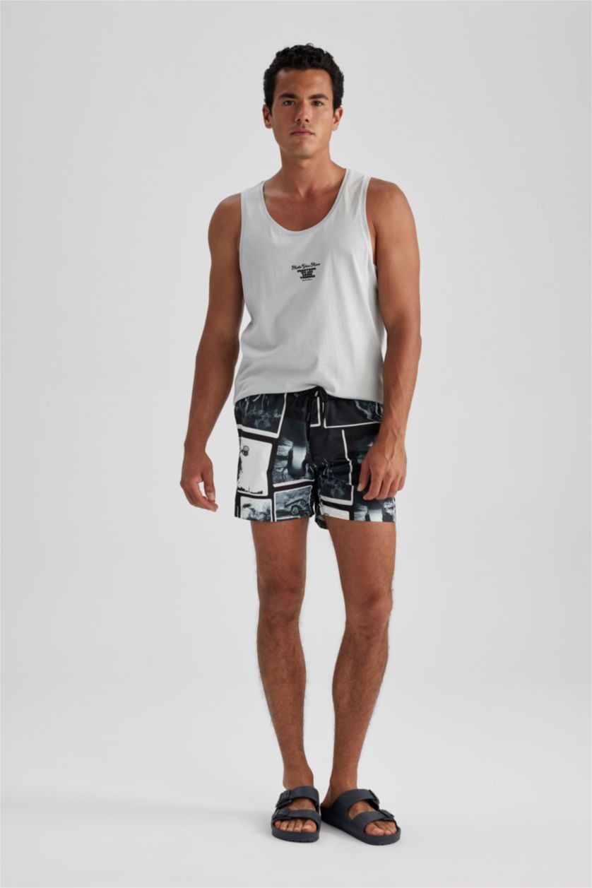 رجال أسود Short Swim Shorts