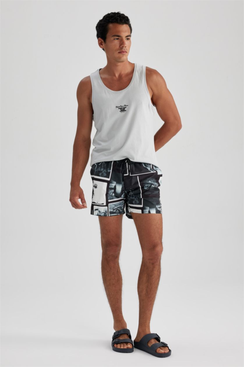 رجال أسود Short Swim Shorts
