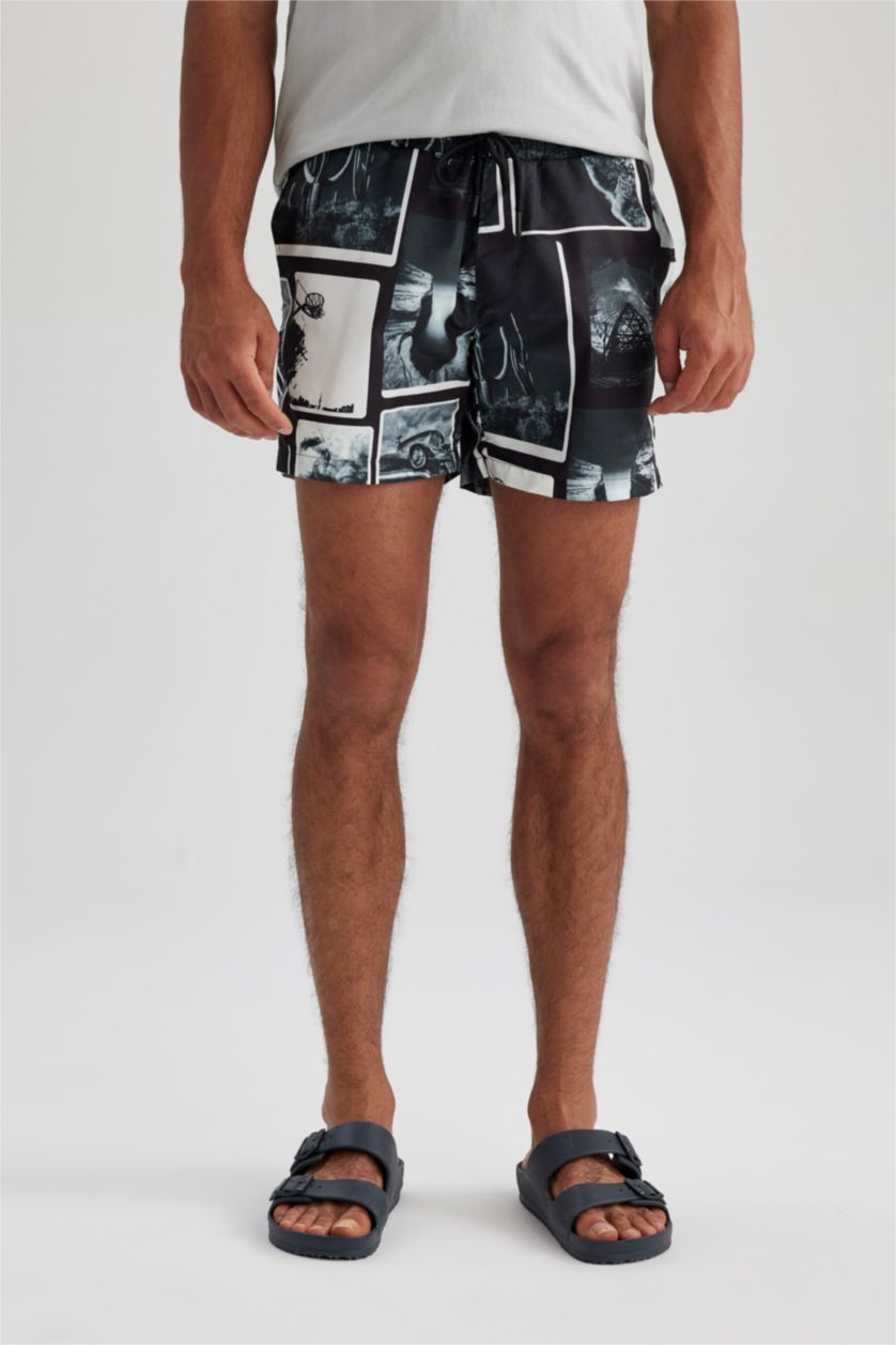 رجال أسود Short Swim Shorts
