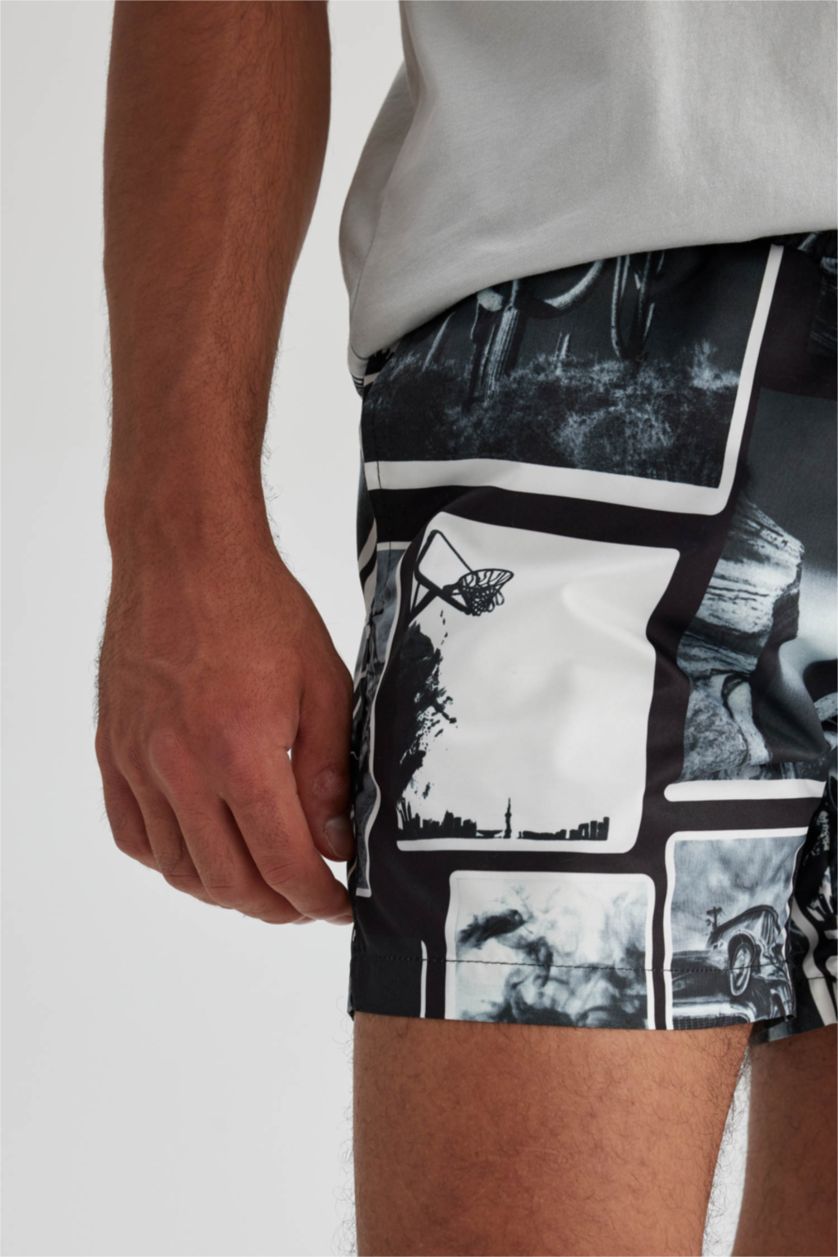 رجال أسود Short Swim Shorts